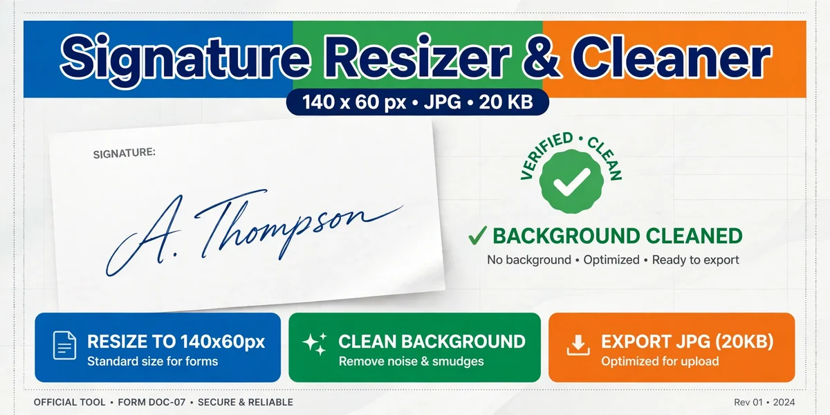 Signature Resizer and Cleaner