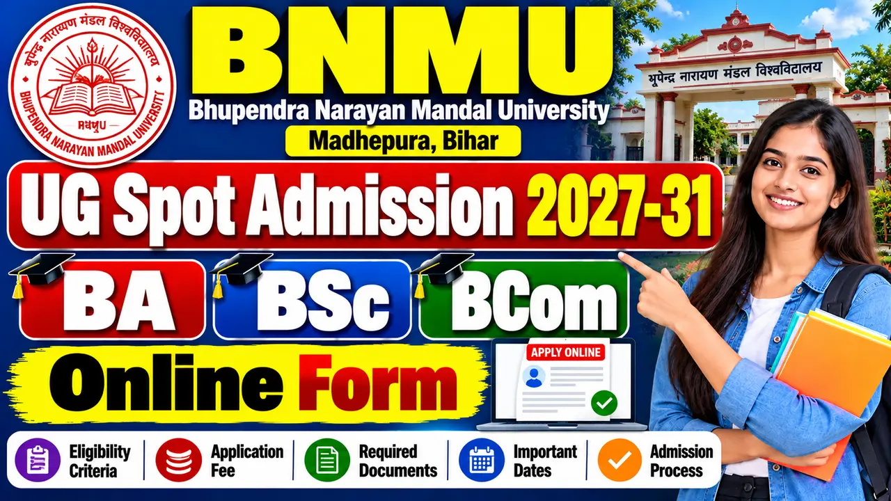 BNMU UG Spot Admission 2027-31 Online Form