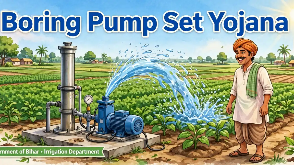 Bihar Boring Pump Set Yojana: Boring par ₹40,000 Sahayata, Drip Sprinkler par 55% Tak Anudan