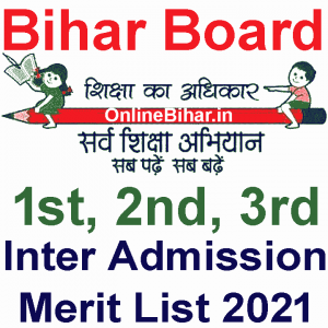 Bihar Board Inter Admission Merit List