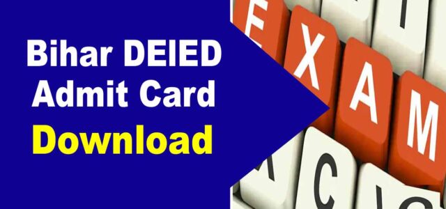 Bihar DElED Admit Card 2023