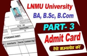 LNMU Part 3 Admit Card 2023