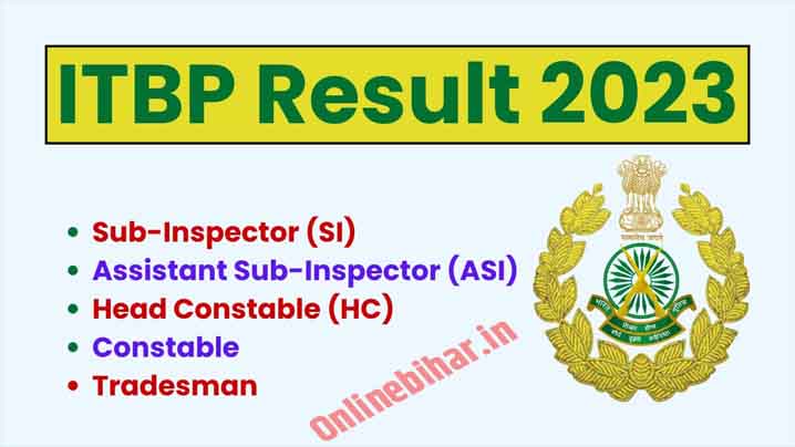 ITBP Result 2023