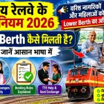 Indian Railways Lower Berth Rules 2026